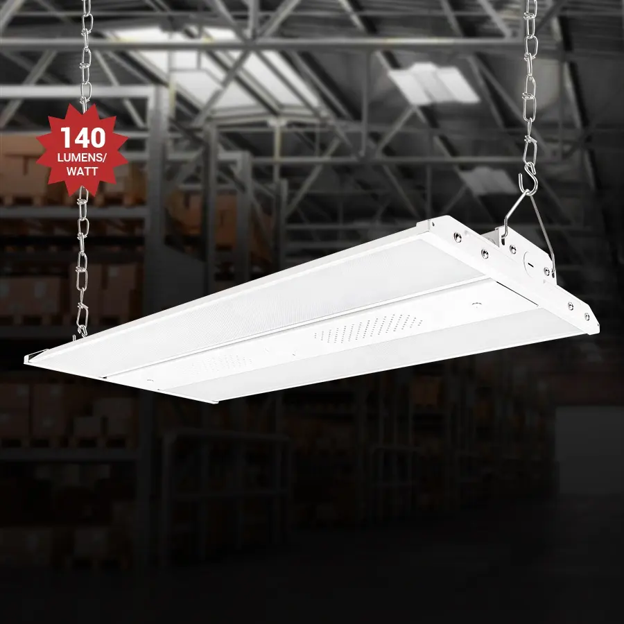 300W 220W 160W Power Selectable Industrial Workshop Warehouse Garage LED Light Motion Sensor Linear High Bay Light