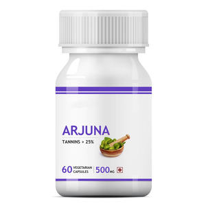 Capsule vegetariane <span class=keywords><strong>Arjuna</strong></span> 500mg integratori a base di erbe 2 capsule Daily Heart Health Heart Health flacone in HDPE certificato GMP> 25% - Product Image 1