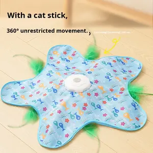 Cubierta de caza inteligente para gatos, Bola de juguete para gatos con alivio del aburrimiento eléctrico, respetuosa con el medio ambiente, palo interactivo para gatos de dibujos animados - Product Image 1