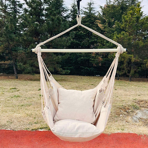 Silla <span class=keywords><strong>Hamaca</strong></span> de Diseño, Tela y Acero, Portátil, para Exteriores, Jardín, Camping, Columpio de Macramé, Silla Colgante - Product Image 6