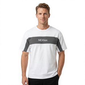 Men's Short Sleeve <b>T</b>-<b>Shirt</b> <b>White</b> Gray Panel Quick Dry Regular Fit Casual High Quality <b>T</b> <b>Shirt</b> For Man - Product Image 1
