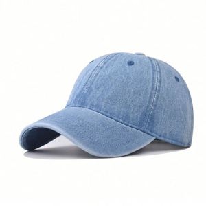 Gorra de Béisbol Clásica de Mezclilla, Estilo Deportivo Urbano, Gorra de Golf para Exteriores, Gorra Suave Tipo Dad Hat - Product Image 1