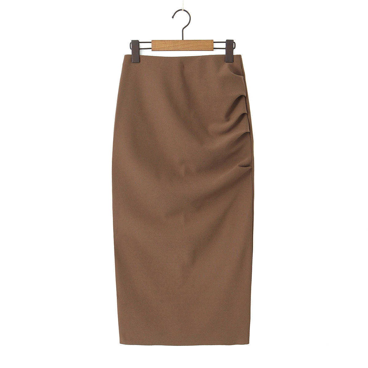 Mocha Brown Midi Skirt