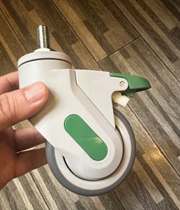 3 pouces 75mm Roulette en plastique nylon de qualité médicale <span class=keywords><strong>pour</strong></span> chariots médicaux - Product Image 6