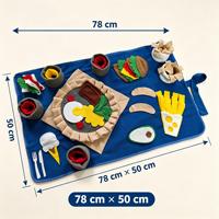 Tapis de reniflement pour animaux de compagnie personnalisé 2026, jouet d'enrichissement multi-couches en feutre pliable, lavable en machine, distributeur de nourriture lente pour animaux