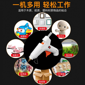 Hot Melt Glue Gun 7 16 In Rechargeable Electric Home Use Ceramic Ptc Temperature Control - Product Image 4