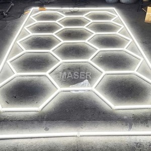 Nhanh chóng vận chuyển hình lục giác đèn <span class=keywords><strong>Led</strong></span> tổ ong ánh sáng Trần cho showroom 4S hội thảo xe chi tiết cửa hàng 14 lưới hệ thống - Product Image 2