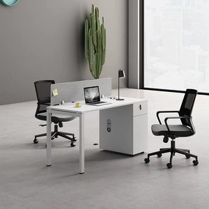 Yangpinhui Modern Office <b>Desk</b> <b>Set</b> 4-8 Person White Workstation Partition Office Furniture - Product Image 4
