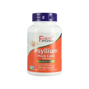 อาหารเสริม psyllium husk 500มก. สำหรับผู้ใหญ่รองรับสุขภาพลำไส้แคปซูลเปลือกไซเลียม - Product Image 1