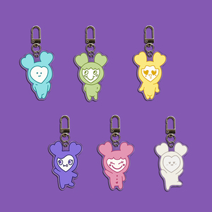 Porte-clés personnalisé en PVC imprimé UV avec image de dessin animé du 10e anniversaire de Star, accessoire tendance et souvenir - Product Image 2