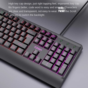 Fuller CM200 có dây RGB Backlit chơi Game bàn phím và chuột đặt USB máy tính xách tay Máy tính để bàn phổ Ergonomic thiết kế riêng khuôn - Product Image 3