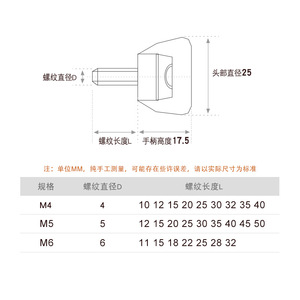 Stainless Steel Plastic Screws M4 M5 M6 Disc Head Slotted Fan Handle 25mm Length For Furniture And Communication Equipment - Product Image 1