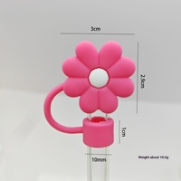 Nouvelle arrivée 10mm couvercle de paille en Silicone pour gobelet écologique réutilisable de qualité alimentaire accessoires de barre tendance tendance
