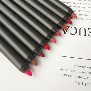 Custom logo private label no logo lip liner box brown lip liners lipliner pencil vendor vegan creamy lip liner