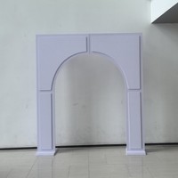 Nouvelle Arche de Mariage en PVC Blanc de Style Moderne Fabriquée en Chine pour Décoration de Scène de Grande Cérémonie et Fête, Vente Directe Usine