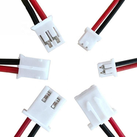 Conector USB de 2 Pines Mini Micro JST XH2.54mm 24AWG Macho/Hembra de Latón con Cables de 150mm 12V