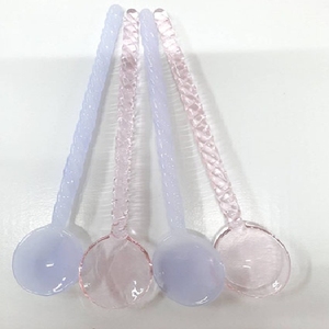 Cuchara de vidrio resistente a altas temperaturas personalizada colorida hecha a mano para ocasiones de fiesta - Product Image 3