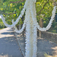 Guirlande de fleurs artificielles en soie de glycine en gros