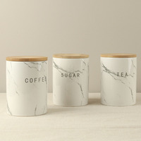 Ensemble de pots en céramique uniques pour le thé, le café et le sucre, pour la cuisine