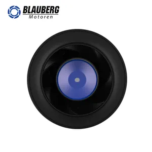 Blauberg 48v 170W 225mm airflow plastic silent dc low noise centrifugal fan for hvac