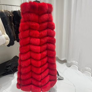 เสื้อกั๊กขนสุนัขจิ้งจอกแท้สำหรับผู้หญิงเสื้อกั๊กขนสุนัขจิ้งจอกสีแดงยาวหรูหราแฟชั่นฤดูหนาว2025 - Product Image 6