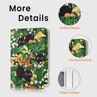 Porte-passeport compact de voyage en PU de haute qualité, motif uni, fermeture ouverte, léger et portable avec fenêtre transparente pour l'identité
