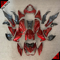 Carénage Complet Personnalisé à Motif Floral pour Kawasaki Z800 13-16, Panneau Latéral et Capot avec Coloration