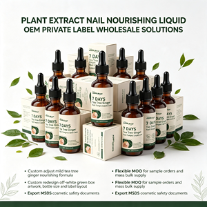 Liquide <span class=keywords><strong>de</strong></span> Soin des Ongles au Théier et au Gingembre OEM, Extrait Végétal, Nourrit et Renforce les Ongles Cassants, Entretien Quotidien des Ongles des Mains et des Pieds - Product Image 6