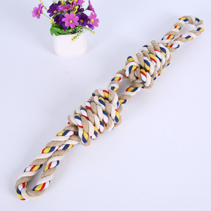 Large Dog Chew Rope <b>Toy</b> 60cm Durable <b>Interactive</b> Boredom Buster <b>Pet</b> Dog Play Rope - Product Image 1