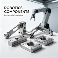 Pièces CNC en acier inoxydable et aluminium pour robots industriels, fabrication sur mesure de précision pour services d'usinage depuis Shenzhen