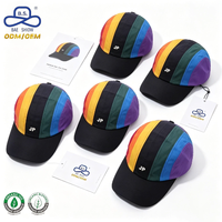 Casquettes de baseball sportives unisexes tendance 2026 en nylon color-block léger avec cordon de serrage réglable pour activités de plein air