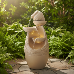 <span class=keywords><strong>Fontaine</strong></span> en résine Art Déco avec jet d'eau en forme de grenouille, alimentée à l'énergie solaire, design de nature morte mobile pour usage extérieur - Product Image 5