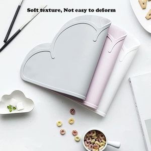 Soft Silicone Table <b>Mats</b> Clean Silicone Placemats Anti-dust Soft Silicone Suction Bowl Heat Resistant Feeding <b>Plate</b> Placemat - Product Image 6