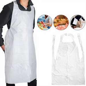 Delantales Desechables de Polietileno Plástico Impermeables para Cocinar y Pintar - Product Image 1
