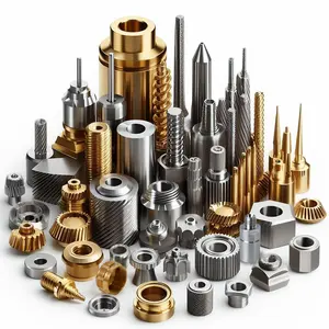 custom size cnc machining turning brass parts threaded brass cnc machined parts aluminum stainless steel brass parts