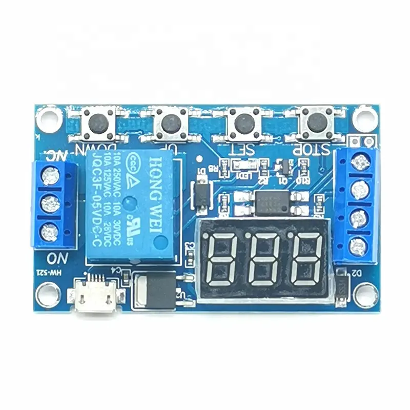 DC 6-30V Unterstützung Micro USB 5V LED-Anzeige Automatisierung zyklus Verzögerung Timer Steuerung Aus Schalter Verzögerung szeit Relais