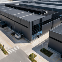 Bâtiment d'atelier préfabriqué en acier pour entrepreneurs, solution de structure industrielle avec installation facile et réduction des coûts de main-d'œuvre