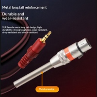 Câble audio 3,5 mm vers XLR femelle et XLR vers 3,5 mm pour carte son et mixeur d'ordinateur, conducteur en cuivre nu