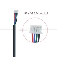 Cable de PVC OEM Personalizado de Micro USB a JST de 4 Pines con Paso de 1.25mm para Impresora y Computadora