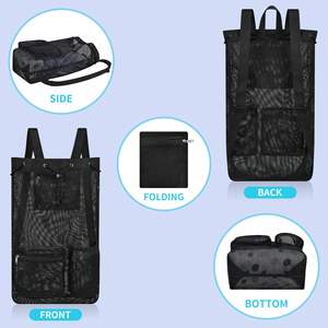 Mochila Deportiva con Cordón de Ajuste, Muestra Gratuita, para Hombre y Mujer, Bolsa de Gimnasio y Natación con Bolsillo Impermeable para Zapatos, Hecha de Poliéster - Product Image 4