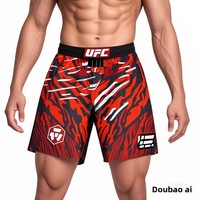 Nouvel ensemble de combat MMA 2025 Venom UFC Collaboration Fight Night, short d'entraînement de Muay Thai assorti, polyester et élasthanne, unisexe, adultes