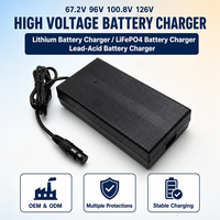Chargeur de batterie au lithium LiFePO4 personnalisé 84V 88.2V 96V 100.8V 126V 2A 3A 5A 8A 10A 67.2V 68V 72V 73V Chargeur haute puissance