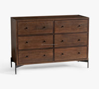 Ensemble de commodes modernes à 6 tiroirs Meubles de chambre à coucher Commodes