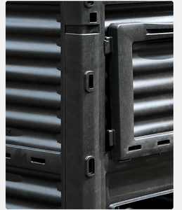 <span class=keywords><strong>Composteur</strong></span> extérieur en <span class=keywords><strong>plastique</strong></span> recyclé de 300 L, grand format, facile à assembler, durable, avec aérateur pour déchets organiques - Product Image 5