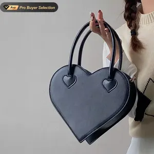 KALANTA Designer Branded Luxury High Quality Genuin Leather Heart Ladies Custom Leather Hand Bag Top handle Women's Handbags