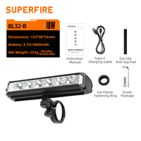 Luz Delantera Portátil para Bicicleta con Carga Tipo-C, Batería 18650, LED de Alta Luminosidad, Fácil Instalación
