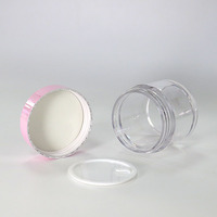 Fabricants de pots à crème en gros, contenants cosmétiques vides de luxe OEM, emballages cosmétiques, pot à crème en plastique avec couvercle rose