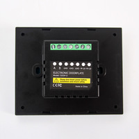 Interrupteur tactile intelligent pour maison connectée, 8 touches, panneau en verre trempé blanc, 220V, pour le contrôle des chambres d'hôtel