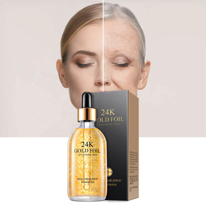 Tik-Tok ขายดี24K โกลด์เซรั่มต่อต้านริ้วรอยสำหรับผิวหน้ากรดไฮยาลูโรนิกสำหรับเอสเซนส์เพื่อผิวขาวกระจ่างใสให้ความชุ่มชื้นด้วยโซเดียม - Product Image 1