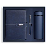 Articles cadeaux de luxe promotionnels en gros : Ensemble cadeau d'affaires personnalisable avec carnet, stylo et bouteille